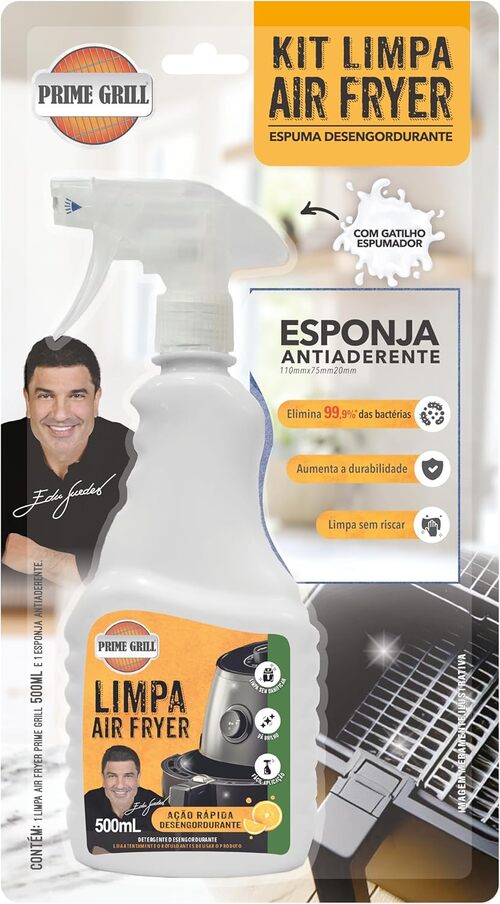 Kit limpa air fryer espuma desengordurante