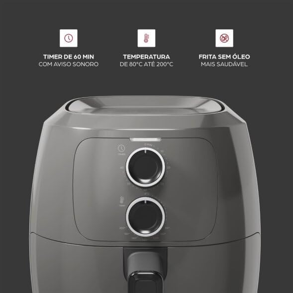 air fryer wap family 4l cinza